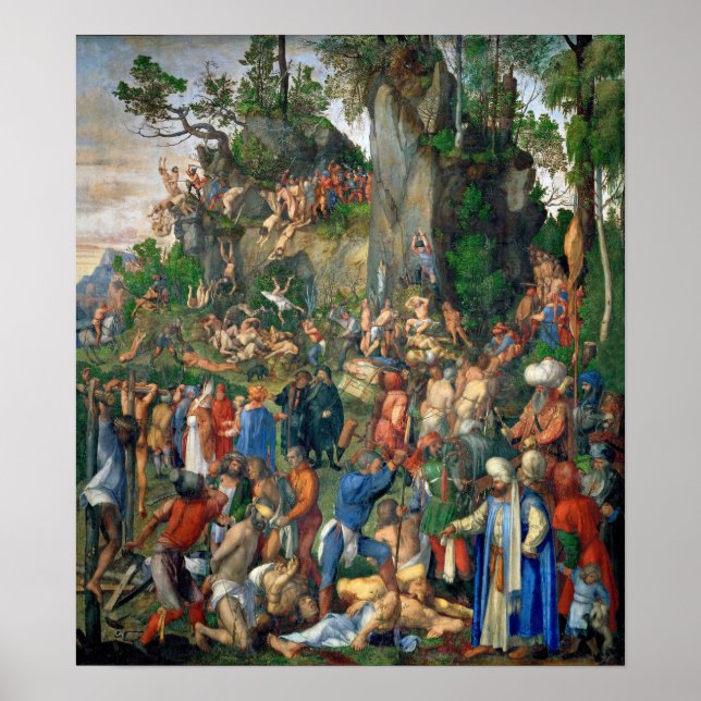 Poster Dürer - mártir dos Dez Mil Cristãos (Frente)