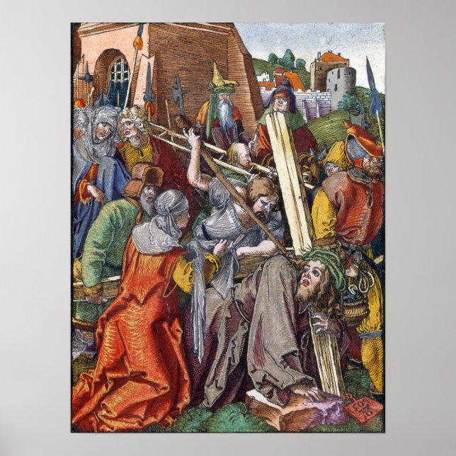 Poster Dürer - O Carregamento Da Cruz (Frente)