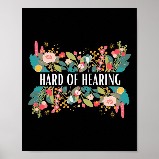 Poster Duro de Alerta e Consciencialização Audição para D (Frente)