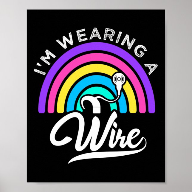 Poster Duro De Ouvir Divertimento Da ASL Aumentou O Surdo (Frente)