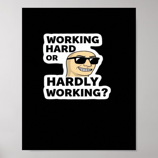 Poster Duro De Trabalho Ou Vinheta-Memória Mal Engraçada (Frente)