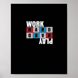 Poster Duro De Trabalho, Tocar Tão Duro, Motivação, Dedic