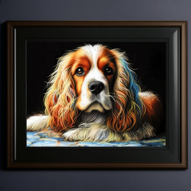 Poster Duro Pastel Desenho Cachorro de Panela (Criador carregado)