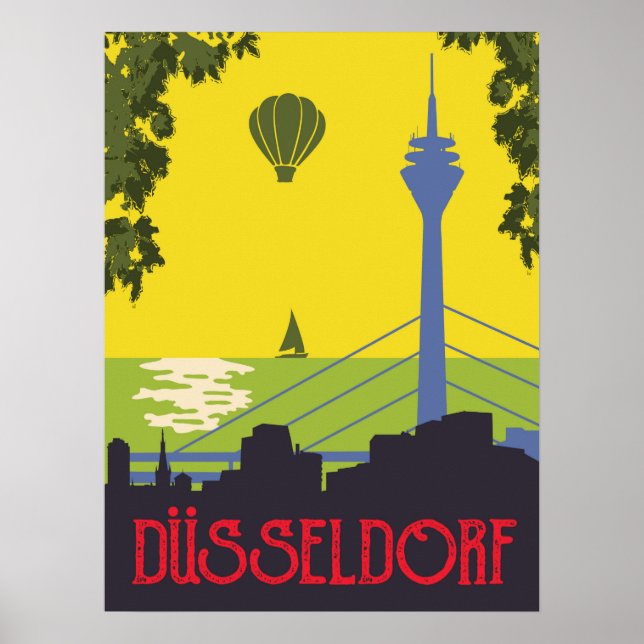 Poster Dusseldorf, Alemanha (Frente)