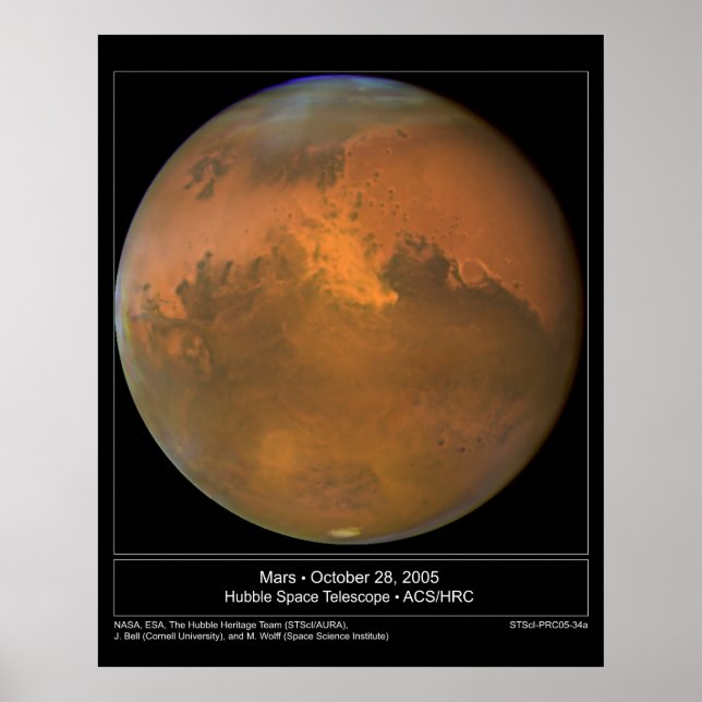 Pôster DustStormOnMars-2005-34a (Frente)