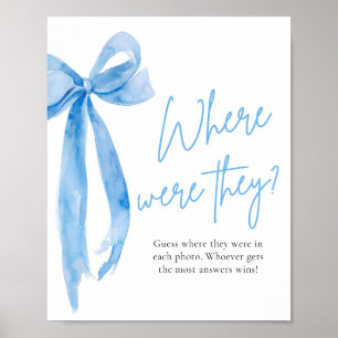 Poster Dusty Blue Arco Bridal Onde estavam