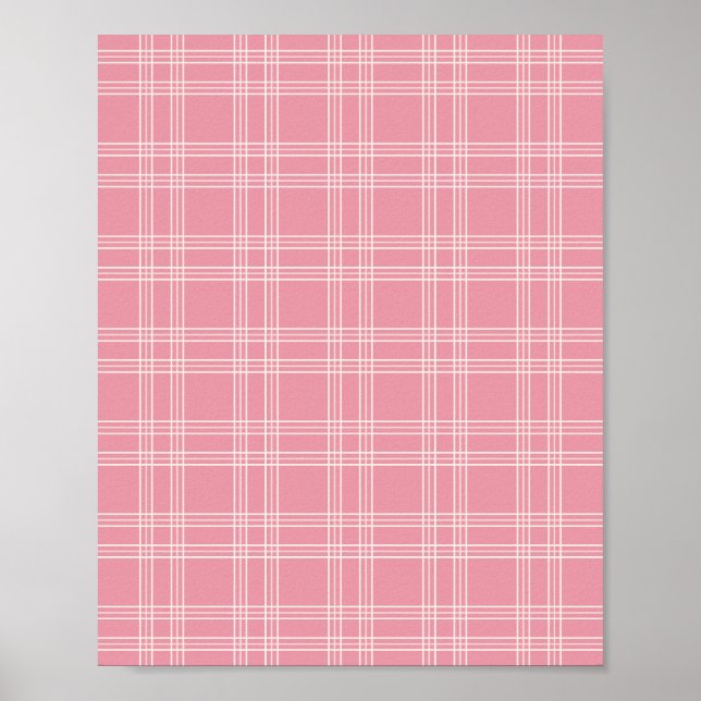 Poster Dusty Pink Gingham 02 (Frente)