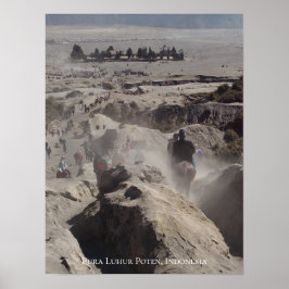 Poster Dusty Road até Temple Indonesia Viagem Destino