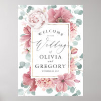Dusty Rosa Floral Elegante Greenerant Boeing Bem-v