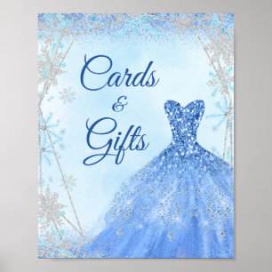 Poster Dusty Royale Winter Snowflake Princesa Quinceañera