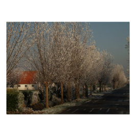 Pôster Dutch town, winter