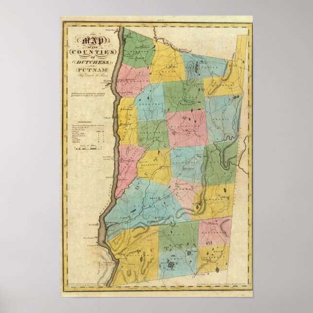 Pôster Dutches, Condados Putnam (Frente)