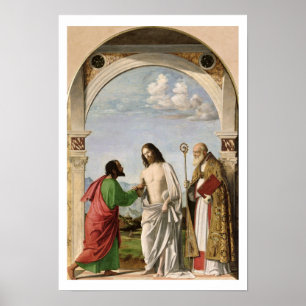Pôster Duvidando Thomas com St. Magnus, c.1504-05