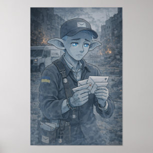 Poster Dúvidas / Carteiro / Rua