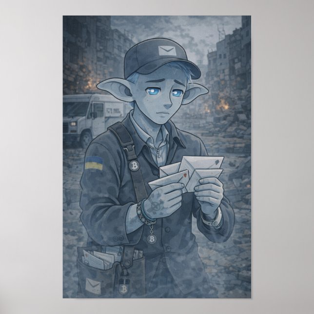 Poster Dúvidas / Carteiro / Rua (Frente)