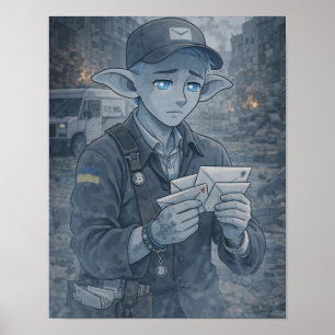 Poster Dúvidas / Carteiro / Rua