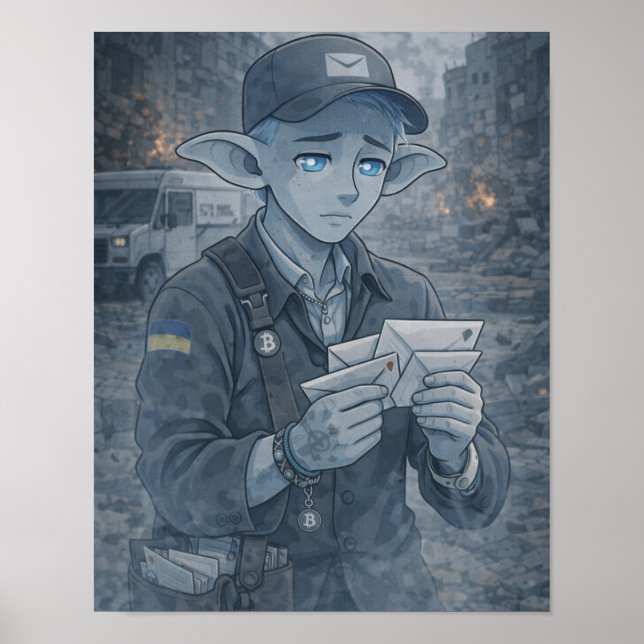 Poster Dúvidas / Carteiro / Rua (Frente)