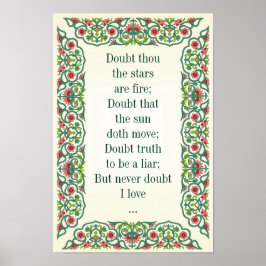 Pôster Dúvidas de que as estrelas são fogo; Dúvidas de qu