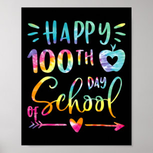 Poster Dye Happy 100º Dia De Professores Estudantes 100