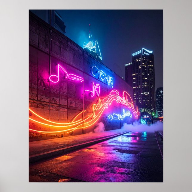 Poster Dynamic City Wall Art (Frente)