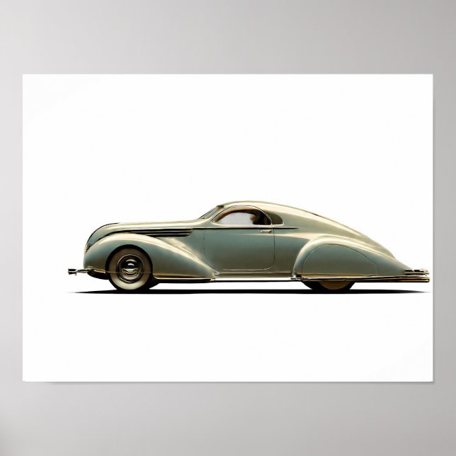 Poster Dynamic Streamline Moderne: Aerodynamic Vintage (Frente)