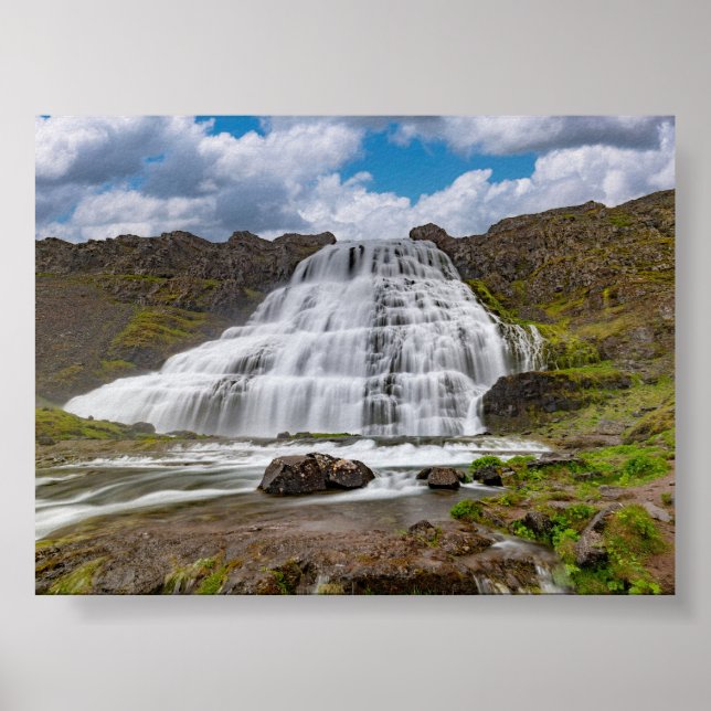 Poster Dynjandi waterfall (Frente)