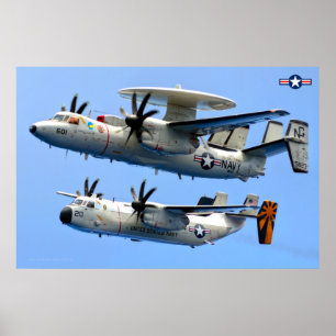 Poster E-2C Hawkeye e C-2 Greyhound