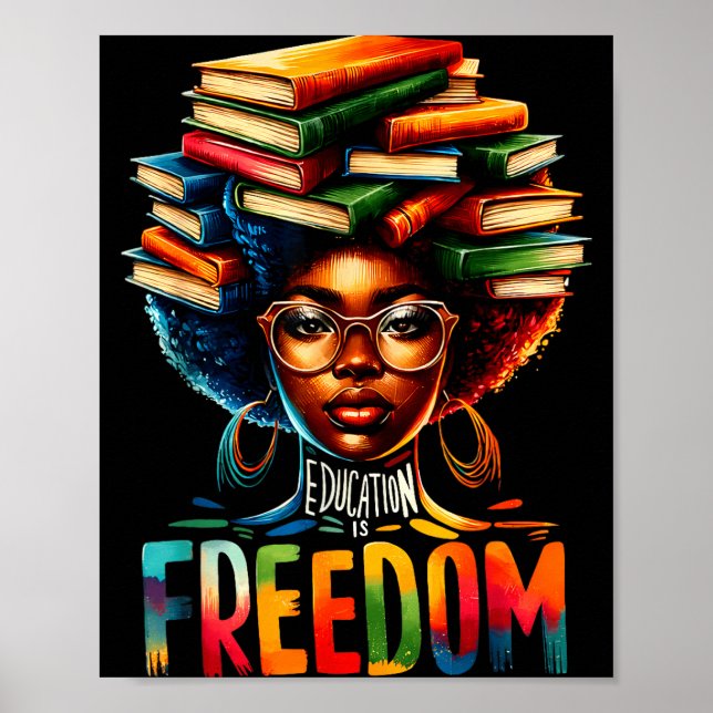 Poster É a Educação Histórica de Professores Negros Liber (Frente)