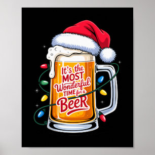 Poster É a época mais maravilhosa para um Natal de cervej