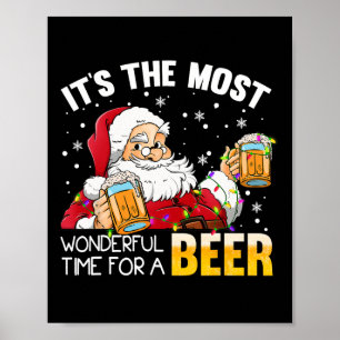 Poster É a época mais maravilhosa para um Natal de cervej