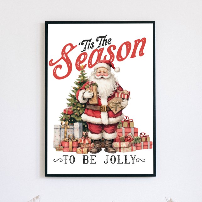 Poster "É a estação para ser Papais noeis de jolly (Criador carregado)