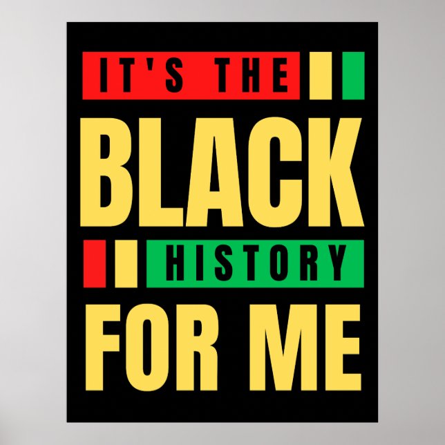 Poster É a história negra para mim Melanin Sista Bruh (Frente)