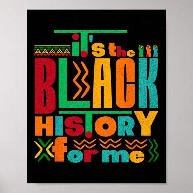 Poster É a História Negra Para Mim Mês da História Negra (Frente)