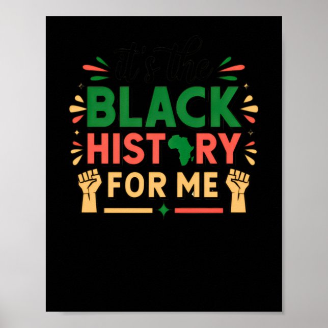 Poster É A História Negra Para Mim O Mês Da História Negr (Frente)