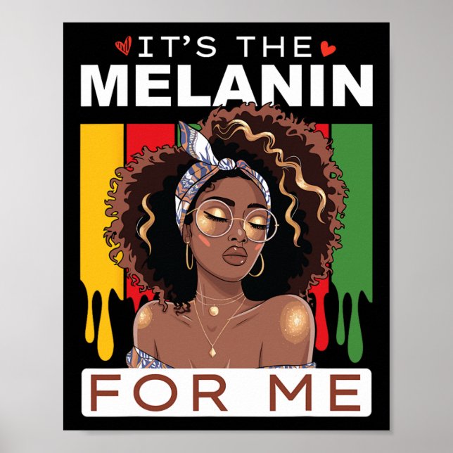 Poster É A Melanina Bhm Afro-Americano Mês Da História Ne (Frente)