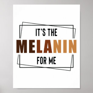 Poster É A Melanina Para Mim Orgulho do Mês da História N