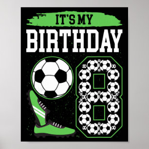 Poster É a minha 8ª festa de aniversário de futebol 8º an