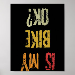 Poster É A Minha Bicicleta Ok Retro BMX A Ciclar O Antig