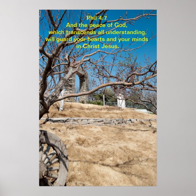 Pôster E a paz de Deus. (Frente)