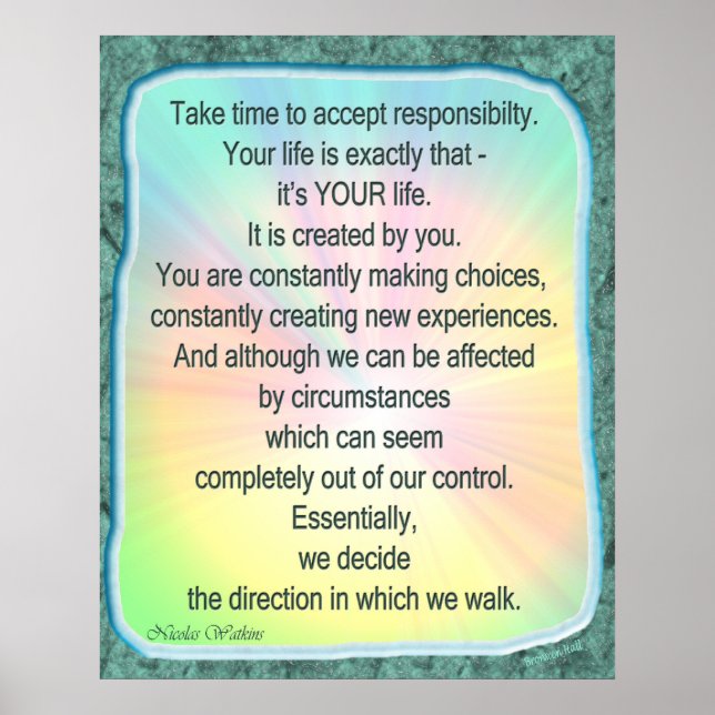 Pôster É a sua vida (Frente)