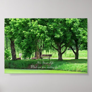 Poster É a sua vida. O que você está esperando?