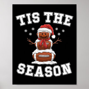 Poster É a Temporada de Futebol de Natal Chapéu do Papai 