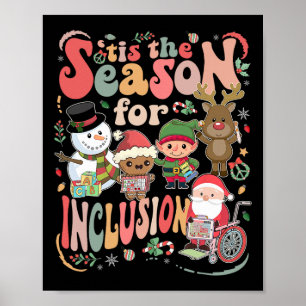 Poster É a Temporada de Inclusão Natal Sped Professor