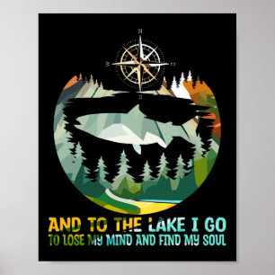 Poster E Ao Lago Eu Vou Ao Perder Minha Mente Acampar Pei