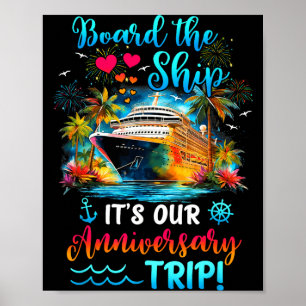 Poster É Arte de Casal para Viagem de Aniversário