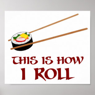 Pôster É Assim Que Eu Sushi Roll
