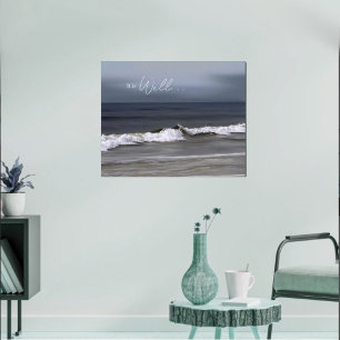Poster É Bem Com Minha Alma Ondas do Oceano
