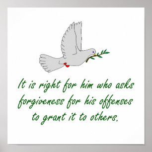 Poster É Certo Para Ele Que Pede Perdão - Perdoe