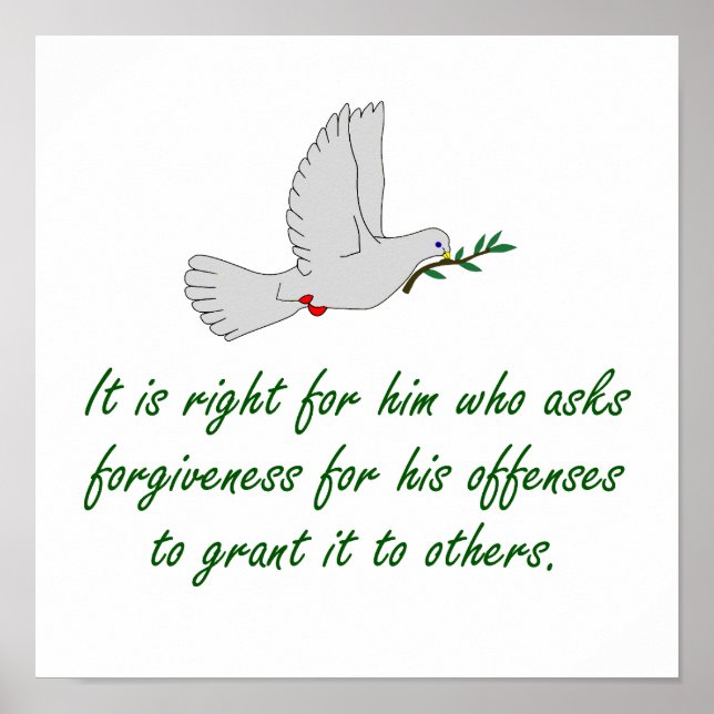 Poster É Certo Para Ele Que Perdão - Perdoe (Frente)