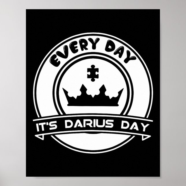 Poster É Darius Day Engraçado Meme - Celebrar Amor (Frente)